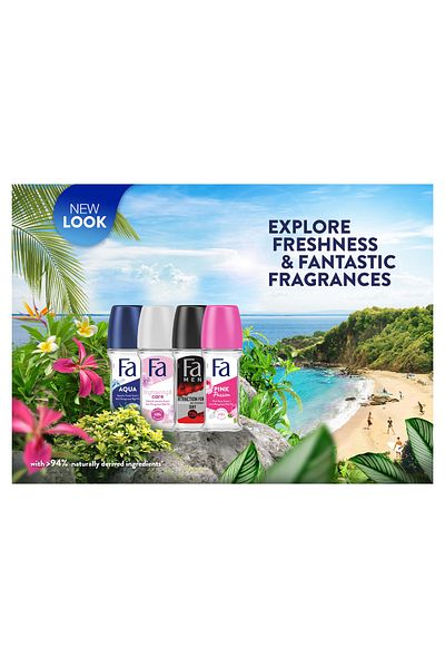 Fa Aqua Anti-Perspirant Roll On 2 x 50 ml