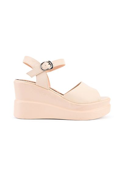 Tmall Sandale de dama,Cu platforma,Din Piele Ecologica,SA22,Bej