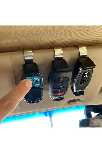 KUANGZIPENG New Car key Clip Holder Car Sun Visor Clip Garage Door Control Adjustable 47-68mm Garage Remote C...