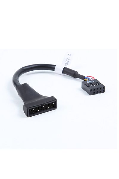Choice محول USB 3.0 إلى USB 2.0 بطول 0.15 متر من 20 سنًا من النوع M إلى 9 سنون من النوع FM بطول 15 سم، من 20 سنًا من النوع ذكر إلى 9 سنون من النوع أنثى للوحة الأم للكمبيوتر الشخصي