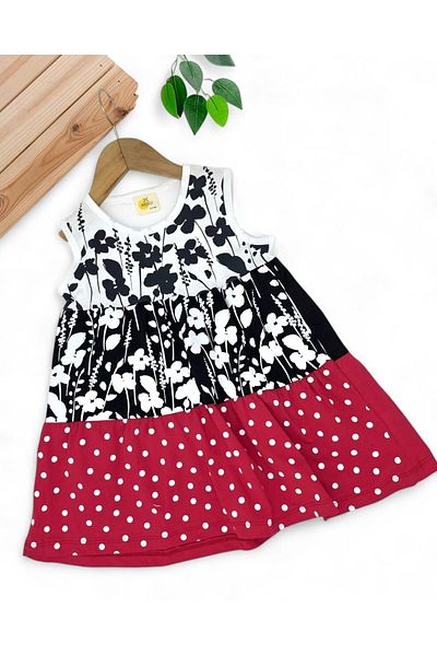 Egelite ROCHIE DE VARĂ DE VARĂ CU FLOARE IMPRIMATĂ 4-5-6-7-8 ANI ZILNIC DE BUMBAC PIELE