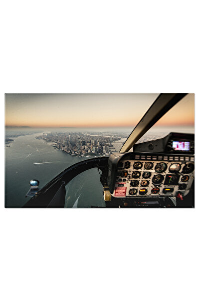 StoryGift Romania Tablou Canvas Orasul New York Din Tur Cu Elicopterul, Aerial, Downtown, Metropolitan, Zona Fina