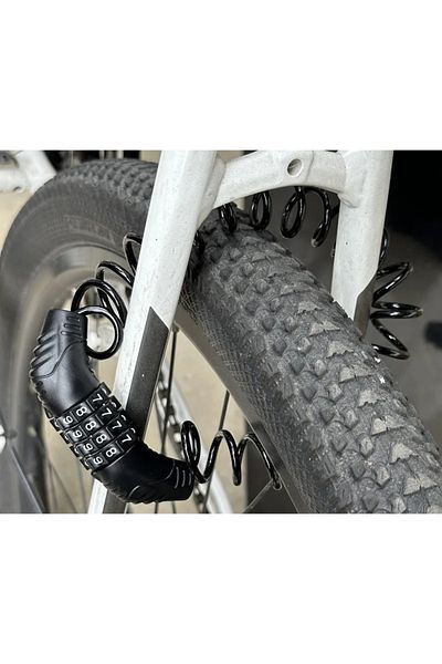 Choice Durable Classic Helmet Lock Chain 4 Digit Password Combination Portable Scooter Bike Motorcycle A...