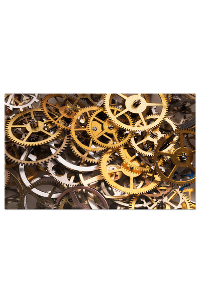 StoryGift Romania Tablou Canvas Ma?in?ria Ritmului Fundal Cu Angrenaje, Un Un...