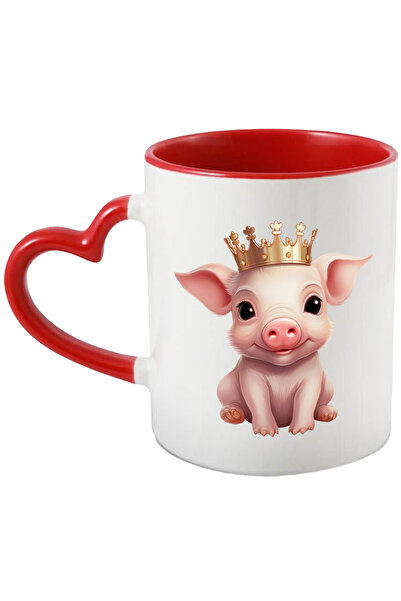 StoryGift Romania Cana Cu Un Purcelus Care Poarta O Coroana Regala | Ilustrat...