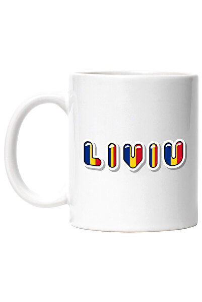 StoryGift Romania Cana Cu Numele Liviu, Romania, Suporter, Steagul Romaniei, ...