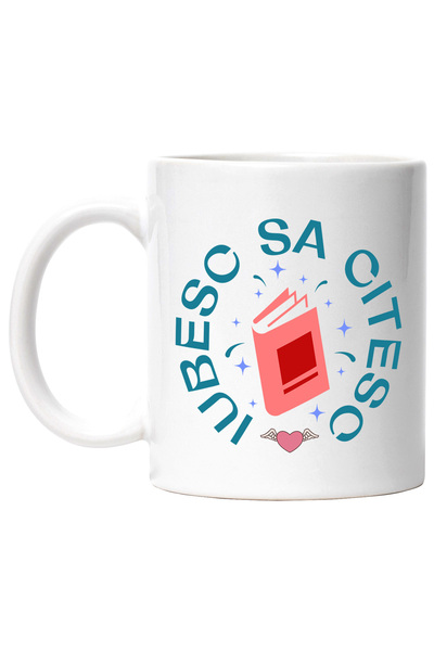 StoryGift Romania Cana Cu Carte Colorata Magica Zburatoate Text Iubesc Sa Cit...