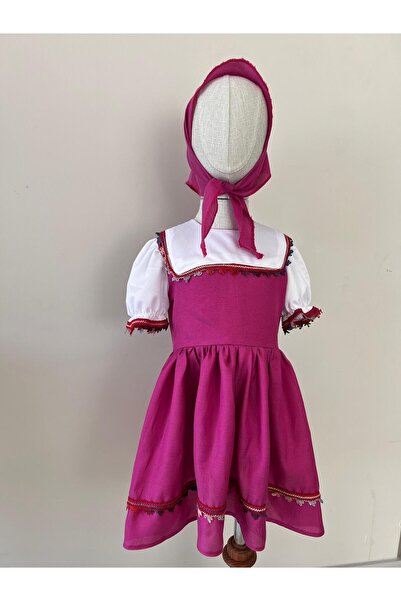 PERİLİ AYLİZ Koca Ayı Maşa Kostümü Kız Kostümü Doğum Günü Kostümü