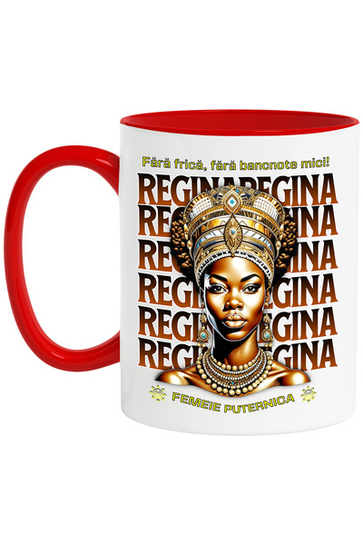 StoryGift Romania Cana Fara Frica Fara Bancnote Mici Femeie Puternica, 330ml,...