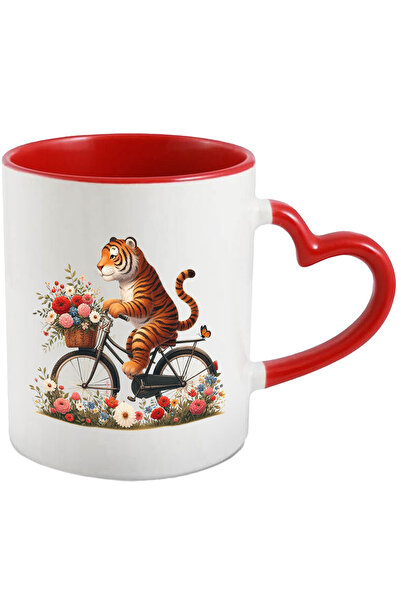 StoryGift Romania Cana Cu Un Tigru Care Merge Cu Bicicleta | Ilustratie | Pli...