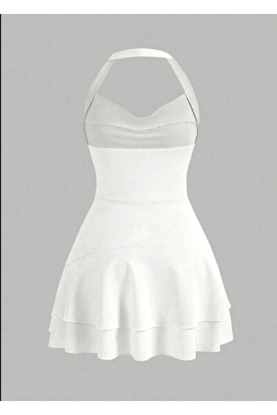 MYCPARL Μίνι φόρεμα από ελαστικό ύφασμα με λουράκι στο λαιμό