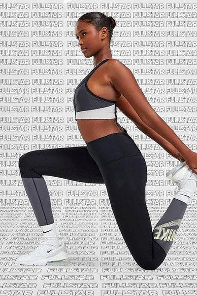 Nike One Training Leggings cu talie înaltă Leggings negri cu 2 buzunare