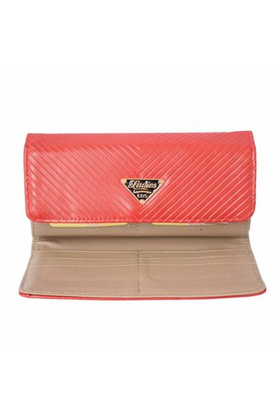 PUFO Portofel elegant de damă, Pufo Luxury, 20 x 10 cm, roșu