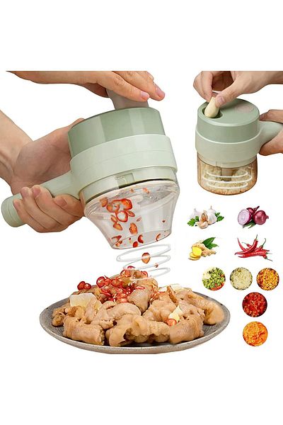 COOYA Handheld Electric Vegetable Chopper, Fruit Slicer for Kitchen CookingFruit, Vegetables