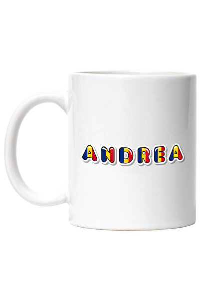 StoryGift Romania Cana Cu Numele Andrea, Romania, Suporter, Steagul Romaniei,...