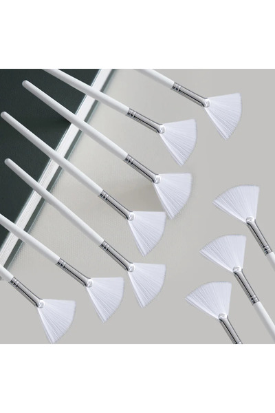 Choice مجموعة فرش قناع الوجه DIY المكونة من 10 قطع، فرش تطبيق ناعمة، أدوات مكياج تتضمن فرش وجه ناعمة على شكل مروحة