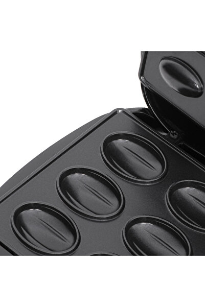 adler Μηχανή ψησίματος με κέλυφος καρυδιάς, 12 σχήματα, 1200W, ενδεικτική λυχνία, αντικολλητικές πλάκες, AD3071