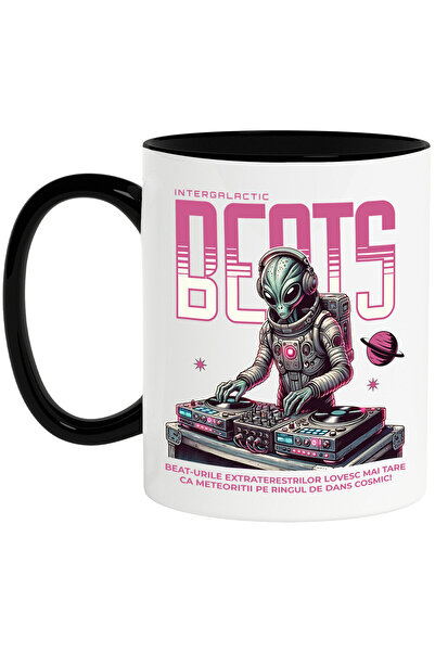 StoryGift Romania Cana Cu Extraterestru In Costum Spatial Dj Hobby Meserie Mu...