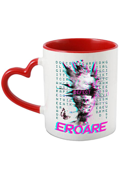 StoryGift Romania Cana Femeie Robot Arta Abstracta Defect. Eroare, 330ml, Cer...