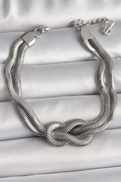 Skygo 316L Steel Silver Color Knot Model Women's Bracelet - Tj-Bb6711
