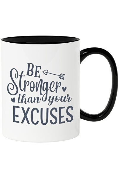 StoryGift Romania Cana Cu Inimioare Si Textul "fii Mai Puternic Decat Scuzele...