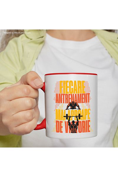 StoryGift Romania Mug Every workout brings you closer to victory, sport, training, gym, 330ml,, With ,STG