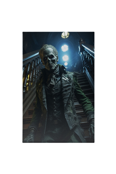 StoryGift Romania Tablou Canvas: Zombie In Costum Sfasiat Care Coboara Pe Sca...