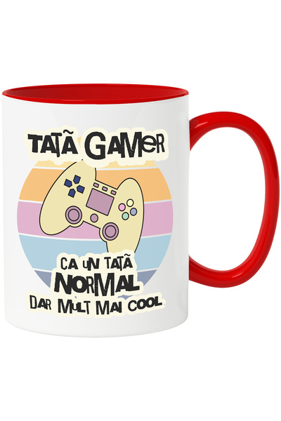 StoryGift Romania Cana Tata Gamer Cool Maneta De Video Lume Virtuala, 330ml, ...