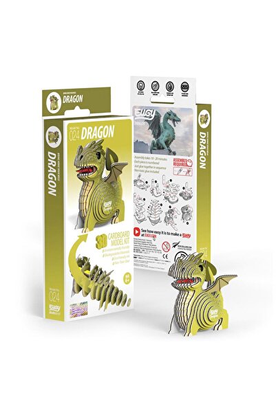 Eugy أحجية تنين ثلاثية الأبعاد - أحجية مخلوق أسطوري للأطفال، نموذج من الورق ا...
