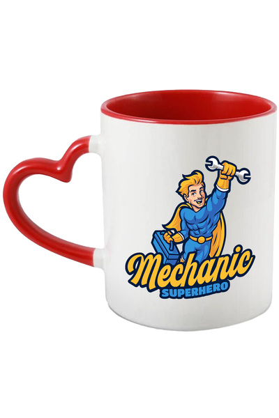 StoryGift Romania Cana Cu Mesaj In Engleza Mechanic Superhero, Cheie, Cutie U...