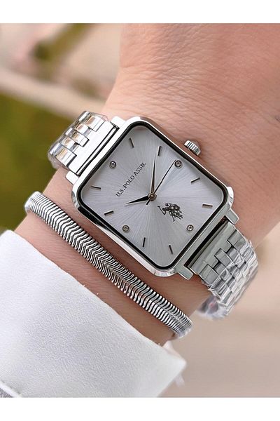 U.S. Polo Assn. U.S.Polo Assn Steel Cord 3 Atm Water Resistant Women's Wristwatch+Bracelet Gift Uspa.2102.05