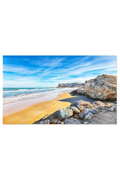 StoryGift Romania Tablou Canvas Peschici Cu Plaja Nisipoasa In Puglia, Peschi...
