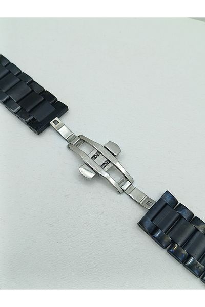Forsining Steel Watch Band 24 mm Black Color