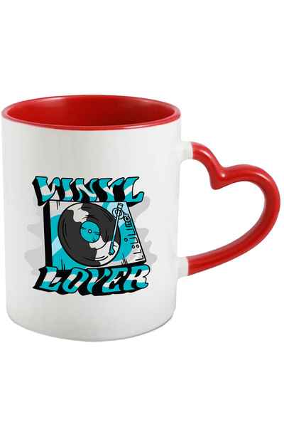 StoryGift Romania Cana Cu Mesaj In Engleza Vinyl Lover, Pick-up, Disc, Muzica...