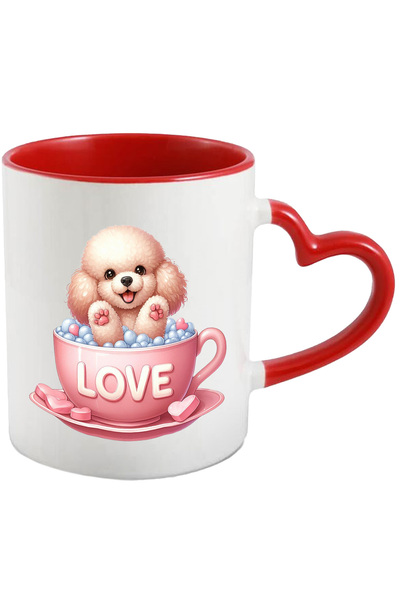 StoryGift Romania Cana Cu Un Catel Blanos Care Sta Intr-o Ceasca | Ilustratie...