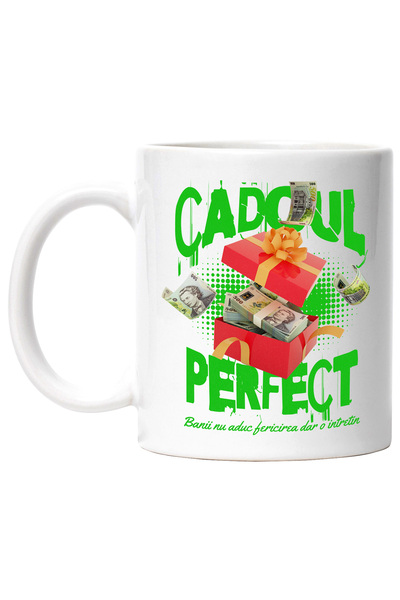 StoryGift Romania Cana Cadoul Perfect - Teanc De 500 De Lei Romanesti, 330ml,...