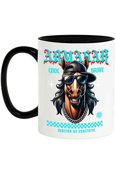 StoryGift Romania Cana armasar cool cu ochelari de soare si sapca iubitorii d...