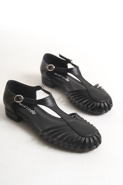 MARSEDO Mela Women's Round Toe Bias Casual Babet Black