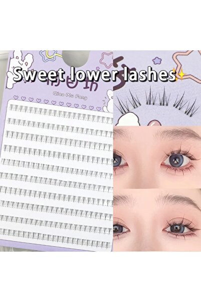 Choice رموش سفلية هوائية مقاس 5-6 مم، رموش اصطناعية خرافية مقاس 5-7 مم، رموش سفلية طبيعية مقسمة، رموش سفلية من مانجا