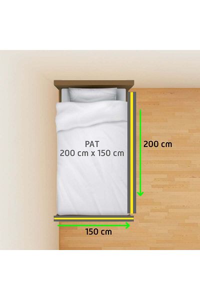 Chock chick Premium Package: 2 Bed Side Protectors, Xxl Size 150x200 Cm Connector Set