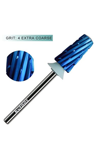 Choice3 4XC( B) HYTOOS رؤوس مثقاب أظافر مخروطية آمنة زرقاء نانو 3/32 رؤوس مثق...