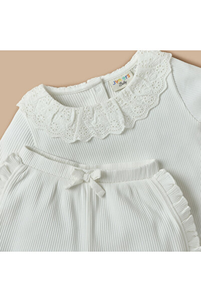 Juniors Ribbed Top and Shorts Set