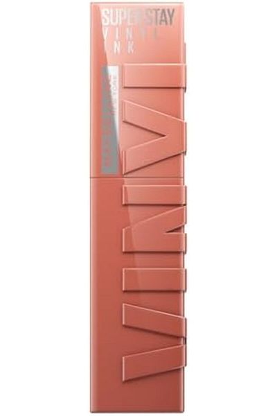 Maybelline New York Super Stay Vinyl Ink Liquid Lipstick with Non-Smudge Formula, Lasts up to 16 Hours - Shade 105 Gold