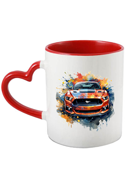 StoryGift Romania Cana Cu Ford Mustang, Masina, Brand, Splash Vopsea, Multico...