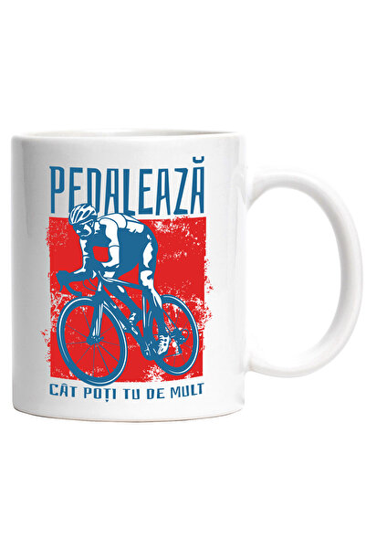 StoryGift Romania Cana Pedaleaza Cat Poti Tu De Mult Bicicleta Sport, 330ml, ...
