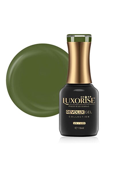 LUXORISE Revolux Semi-Permanent Nail Polish, Olive Shade 15ml