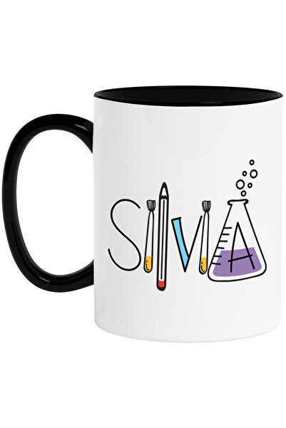 StoryGift Romania Cana Cu Numele Silvia, Scoala, Chimie, Materii, Algebra, Ge...