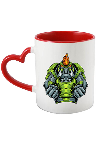 StoryGift Romania Cana Cu Porc Mistret, Mecha, Flacara, Sci Fi, Robot, Pumni,...