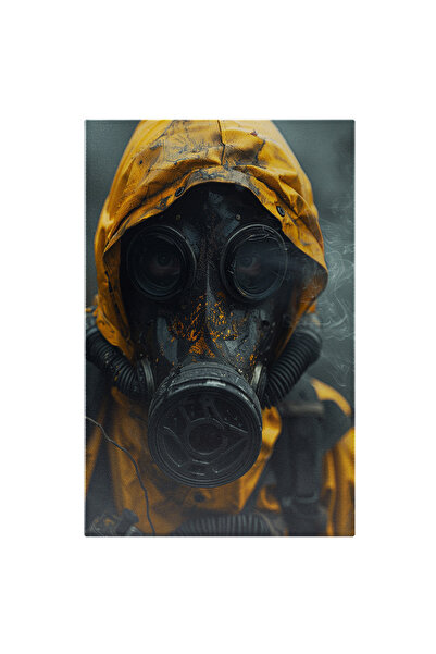 StoryGift Romania Tablou Canvas: Masca Împotriva Poluării Lupta Pentru Oxigen...