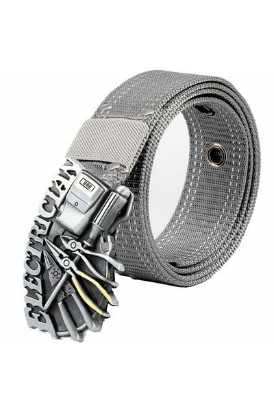 PUFO ELECTRICIAN men's belt 4 x 123 cm, gray
